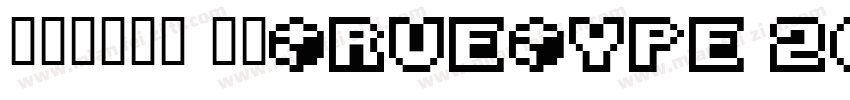 方正大黑简体 常规TrueType 200 CHINESE字体转换